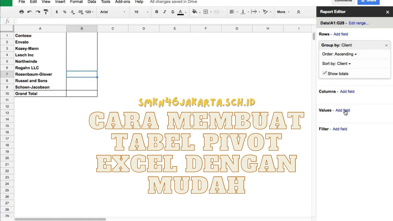 Cara Membuat Tabel Pivot Excel dengan Mudah